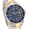 Submariner Uhr mit blauem Zifferblatt aus Edelstahl von Rolex 4