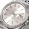 ROLEX Tiffany & Co. Double Name Datejust 16234 SS×WG L Men's Automatic Watch Silver Dial 9