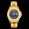 ROLEX Yacht Master 68628 W No. K18YG Reloj de oro macizo para niños con esfera azul de cuerda automática, Imagen 1