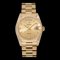 ROLEX Day-Date 18238G T number Champagne carved computer x 10P diamond men's watch 1