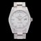ROLEX Day Date 10P Diamond 118209A Men's WG Watch Automatic Silver Dial 1