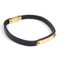 Black Leather Bracelet from Yves Saint Laurent, Image 1