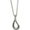 Open Teardrop Necklace in Silver from Tiffany & Co. 1