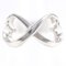 Anillo de plata con doble corazón amoroso para Tiffany & Co., Imagen 1