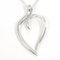 Silver Open Leaf Necklace from Tiffany & Co., Image 1