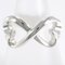 Anillo de plata con corazón amoroso doble de Tiffany & Co., Imagen 1