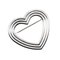 Menard Heart Brosche in Silber von Tiffany & Co. 1