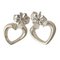 Boucles d'Oreilles Motif Coeur en Argent Sterling par Paloma Picasso pour Tiffany & Co., Set de 2 1