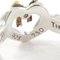 Open Heart Ribbon Silver Ring from Tiffany & Co. 7