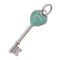 Top Heart Key Pendant in Sterling Silver & Enamel Womens Necklace from Tiffany & Co., Image 1