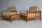 Danish Teak Armchairs with Footrest, 1970s 3