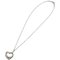 Open Heart Silver Necklace from Tiffany & Co. 2