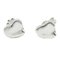 Heart Pierced Earrings in Silver from Tiffany & Co., Set of 2 1