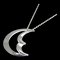 TIFFANY Crescent Moon Medium Necklace Silver Women's &Co. 1