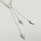 Swing Leaf Motif 3 Row Silver Necklace from Tiffany & Co. 7