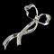 TIFFANY Ribbon Motif Brooch Silver Ladies &Co., Image 1
