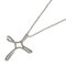 Open Cross Necklace in Silver from Tiffany & Co. 1
