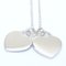 Collar con etiqueta de corazón doble en azul y plata de Tiffany & Co., Imagen 4