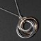 Interlocking Circle 3-Strand Halskette in Silber von Tiffany & Co. 1