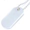 Dog Tag Coin Edge Pendant Necklace in Silver from Tiffany & Co. 1
