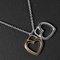 Doppelte Sentimental Heart Halskette in Silber von Tiffany & Co. 1