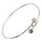 Double Heart Bracelet Bangle in Silver from Tiffany & Co., Image 1