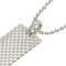 Quadratische Halskette mit Platte aus Silber von Tiffany & Co. 5