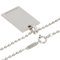 Quadratische Halskette mit Platte aus Silber von Tiffany & Co. 2