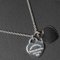 Collar con etiqueta en forma de corazón doble con punta de retorno en plata de Tiffany & Co., Imagen 1
