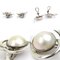 Tiffany & Co. Earrings Silver 925/Pearl X Pearl White Women's, Set of 2, Image 4