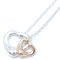 Double Open Heart Necklace in Silver from Tiffany & Co. 1