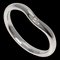 TIFFANY Curved Band Ring 1P Diamond Platinum PT950 Women's &Co., Image 1