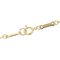 TIFFANY Open Teardrop Necklace Women's K18YG 3.9g 18K Yellow Gold 750 Elsa Peretti Drop A6046818 4