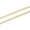 TIFFANY Open Teardrop Necklace Women's K18YG 3.9g 18K Yellow Gold 750 Elsa Peretti Drop A6046818 3