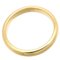TIFFANY 750YG Band Women's Ring 750 Yellow Gold Size 9.5 3
