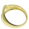 TIFFANY Open Heart Elsa Peretti K18 Yellow Gold No. 9 Women's Ring S, Image 4