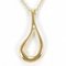TIFFANY Open Teardrop 18K YG Necklace Total Weight Approx. 1.8g 40cm Jewelry Wrapping Free 4