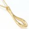 TIFFANY Open Teardrop 18K YG Necklace Total Weight Approx. 1.8g 40cm Jewelry Wrapping Free 2