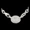 Collar de plata con etiqueta ovalada con punta de retorno TIFFANY Peso total Aprox. 51.1g 39cm Envoltura de joyas gratis, Imagen 1