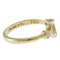 TIFFANY Open Heart Ring No. 8 18K K18 Yellow Gold Diamond Women's &Co. 7