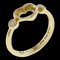 TIFFANY Open Heart Ring No. 8 18K K18 Yellow Gold Diamond Women's &Co. 1