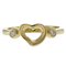 TIFFANY Open Heart Ring No. 8 18K K18 Yellow Gold Diamond Women's &Co. 3