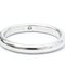 TIFFANY Stacking Band Ring Elsa Peretti Platinum Fashion Diamond Band Ring Carat/0.02 Silver 7