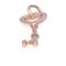 TIFFANY Heart Key Pink Gold [18K] No Stone Men,Women Fashion Pendant Necklace [Pink Gold] 6