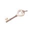 TIFFANY Heart Key Oro rosa [18K] Sin piedra Collar con colgante de moda para hombres y mujeres [Oro rosa], Imagen 2
