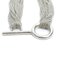 TIFFANY&Co. Silver 925 Circle 10 Row Chain Toggle Bracelet 47.0g 21cm Women's 5