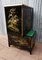 Chinese Hand-Painted Black Lacquer Cabinet, 1981 12