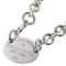 Return Toe Oval Tag Halskette in Silber von Tiffany & Co. 1