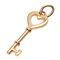 Heart Key Pendant Top in Pink Gold from Tiffany & Co. 4