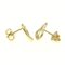 Aretes Tiffany de oro amarillo [18 k] con corazón abierto. Juego de 2, Imagen 2